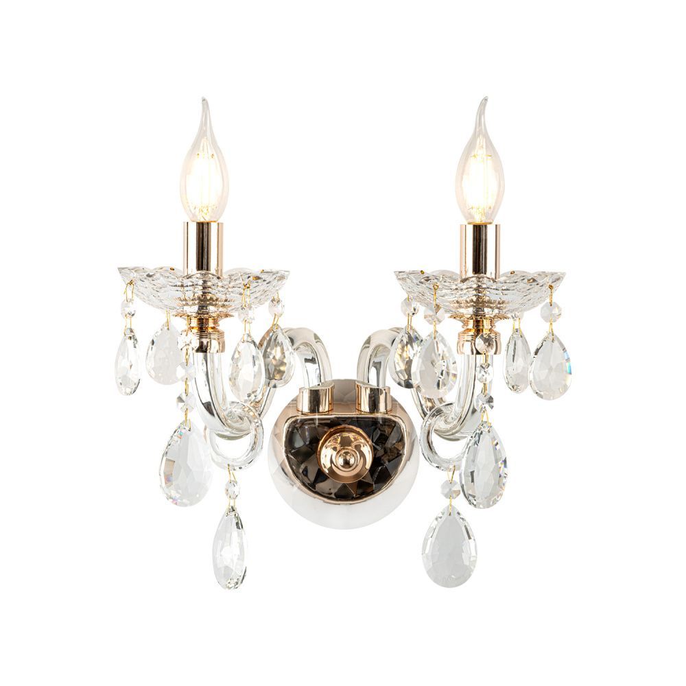 Бра 31*23*-25,5 см, 2*Е14*40W, Modelux  ML.7163.02P, Золото