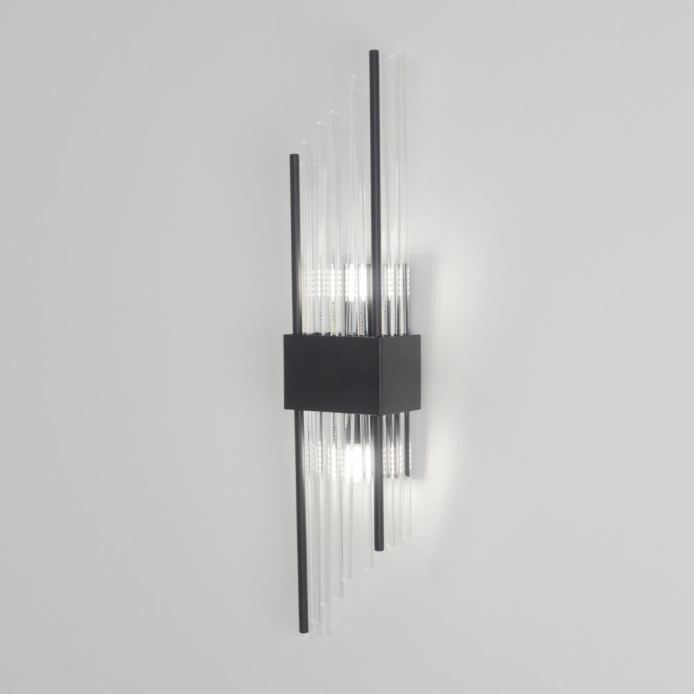 Светильник настенный ElegantLight DZN-4437 BLACK/ЧЕРНЫЙ D110/H600/2/G9/20W NEAT 24-12