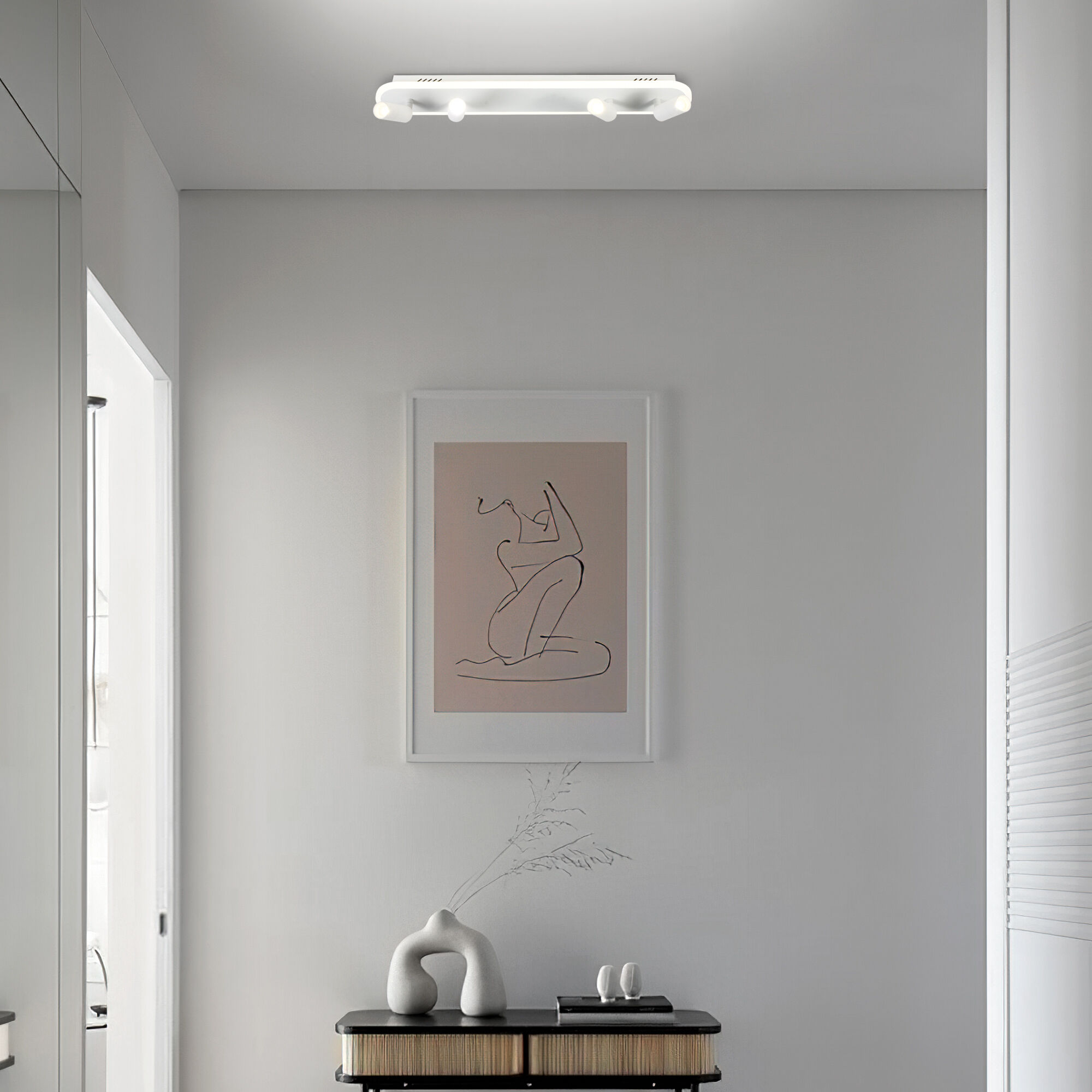 Светильник 60*9*16 см, *LED, 26.5W, 4200 Eurosvet Strake 90268/4, белый