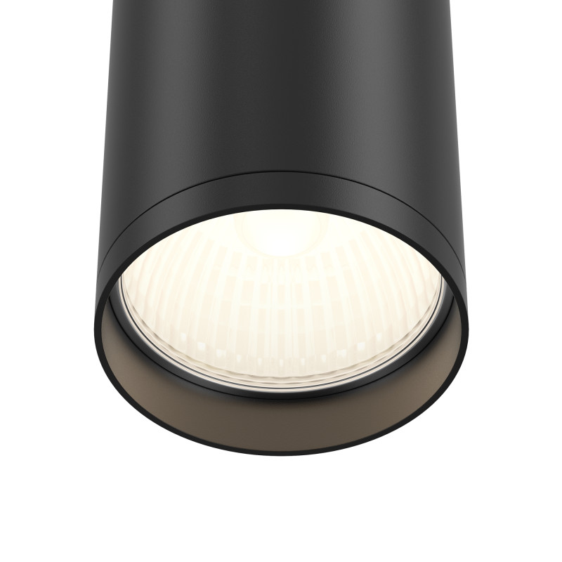 Светильник 5*5 см, GU10 10W, Maytoni Focus S C052CL-01B, черный
