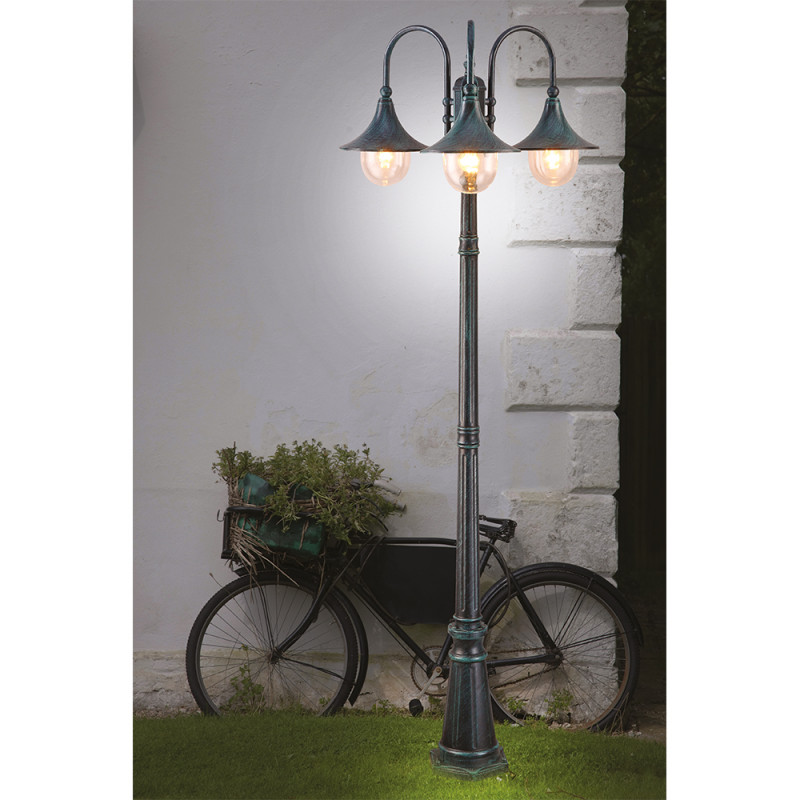Светильник уличный Arte Lamp A1086PA-3BG Malaga, 230 см