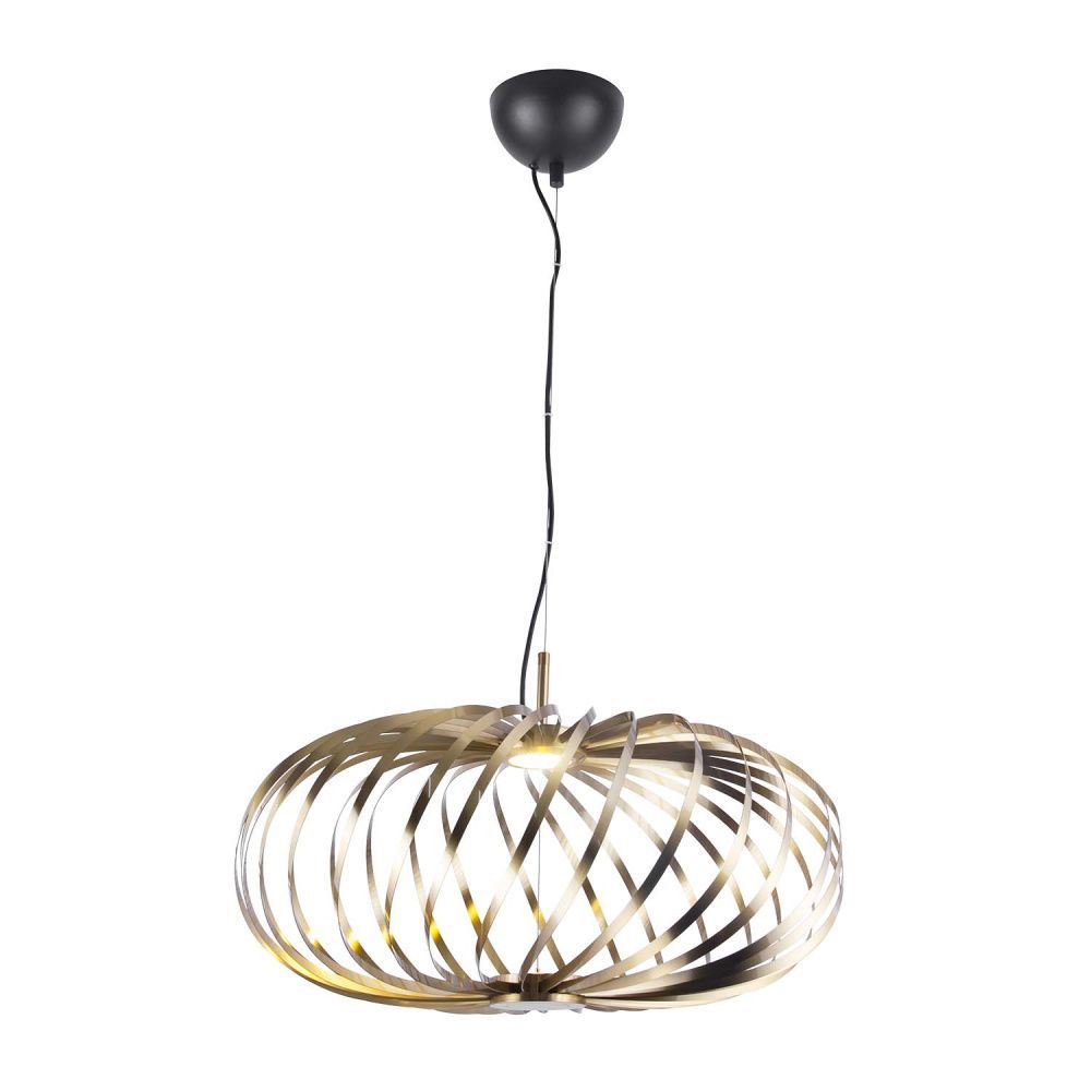 Подвесная люстра 56*38,5-280 см, 1*LED, 6W, 3000K, Favourite Spring 4680-1P, латунь