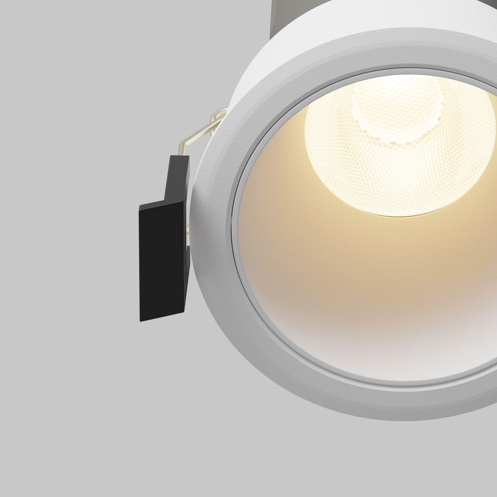 Встраиваемый светильник 7*10 см, вр 6 см, *LED*10W, 3000K, Maytoni Dip DL116-10W-3K-W, Белый