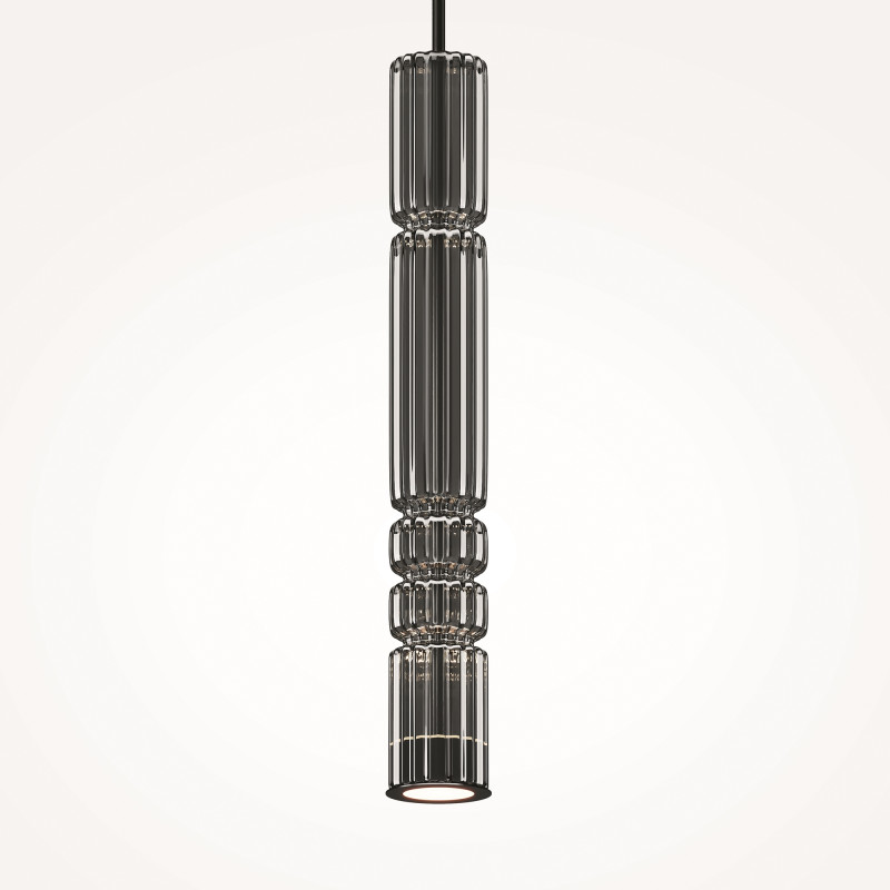 Подвесной светильник 8*8*384 см, LED, 12W, 3000К, Maytoni Ordo MOD272PL-L12B3K черный