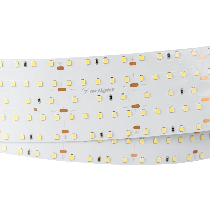 Лента S2-2500 24V Warm 2700K 59mm (2835, 420 LED/m, LUX) (Arlight, 30 Вт/м, IP20) 023407. Цена указана за 2,5 метров. Продается кратно 2,5 метрам.