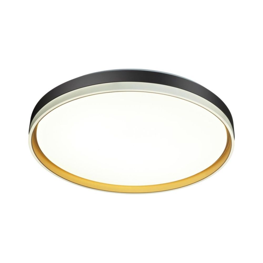 Настенно-потолочный светильник 49 см, 76W, 3000-6000K, Sonex Pale Savi 7619/ELN, черный-белый-золото
