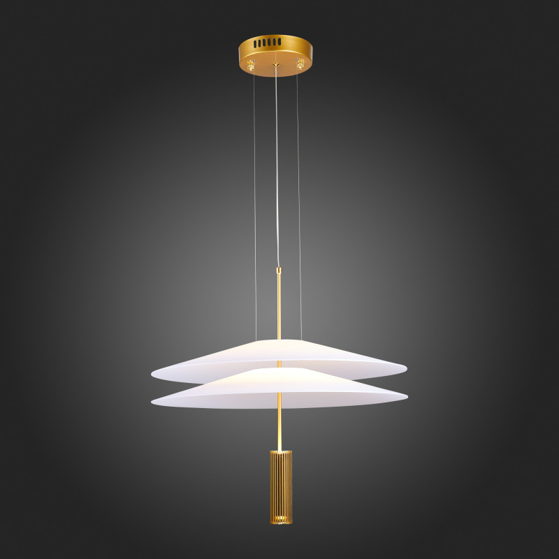 Люстра подвесная 50 см, 10W 3000K ST LUCE ISOLA SL6101.203.01 Золотистый