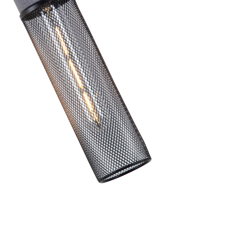 Подвесной светильник 6*193 см, 60W, Favourite cementita 4272-1P серый цемент, матовый черный