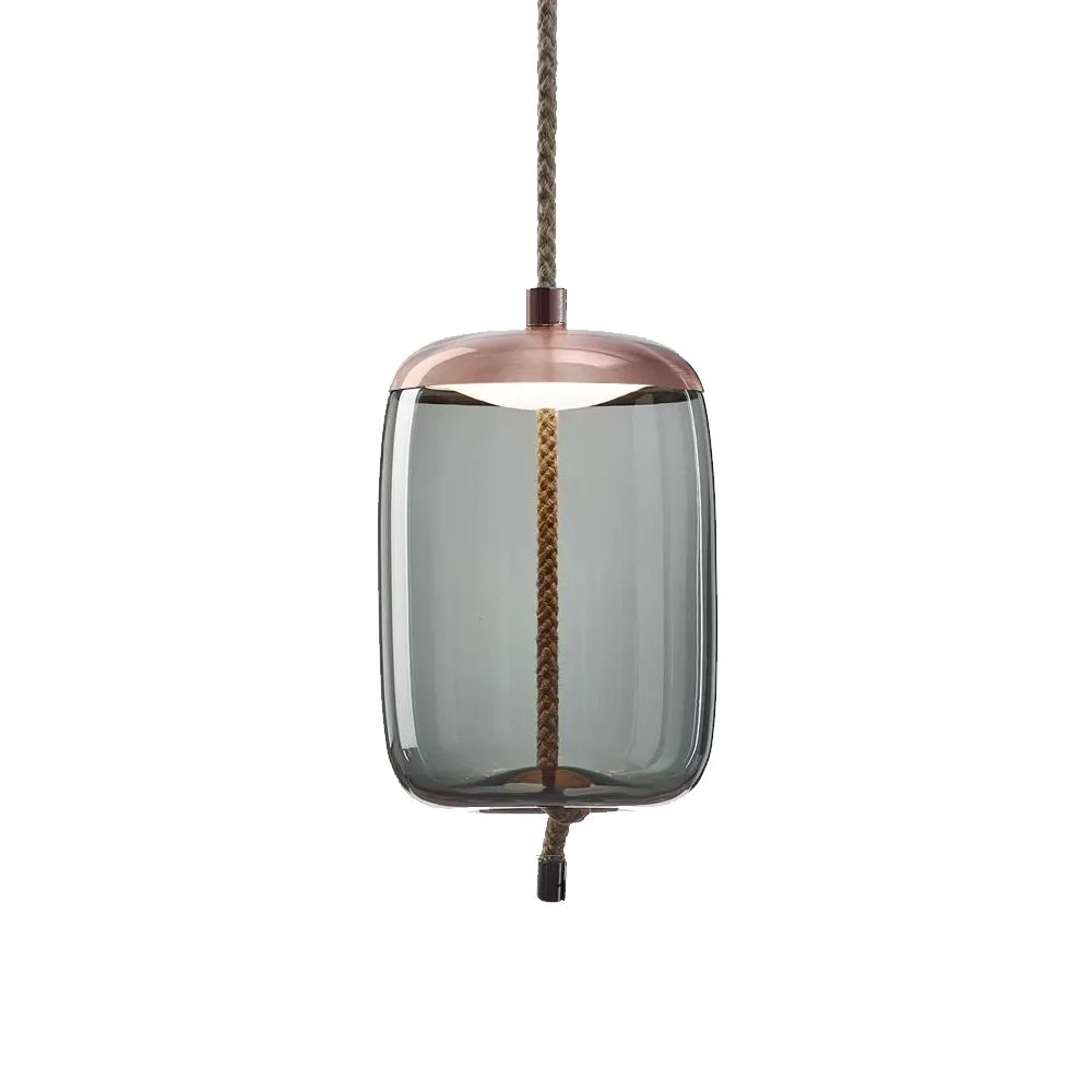 Подвесной светильник диаметр 18 см Delight Collection Knot B copper/blue