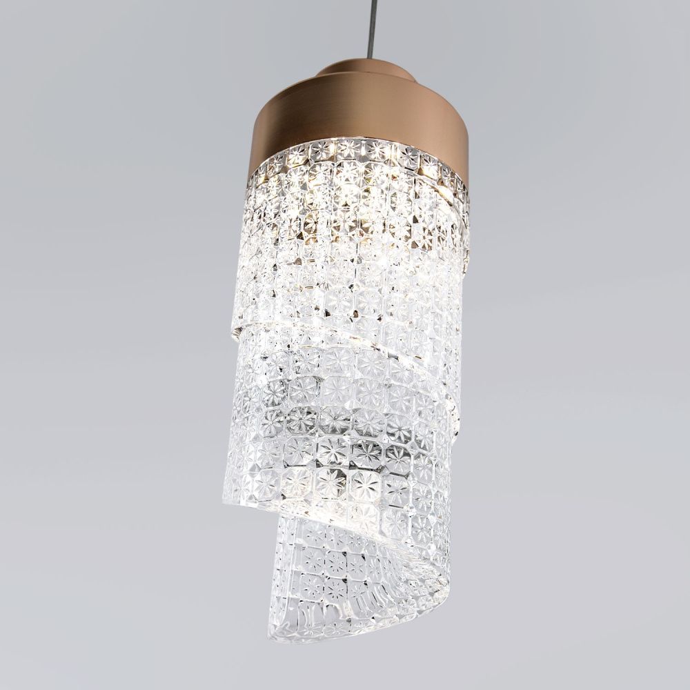 Подвесной светильник 10*10*200 см, LED 6W, 4000K, Золото MODESTYLE MS.89117.1