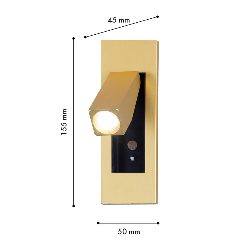 Спот 4,5*5*15,5 см, 3W, Favourite Bedside 4283-1W