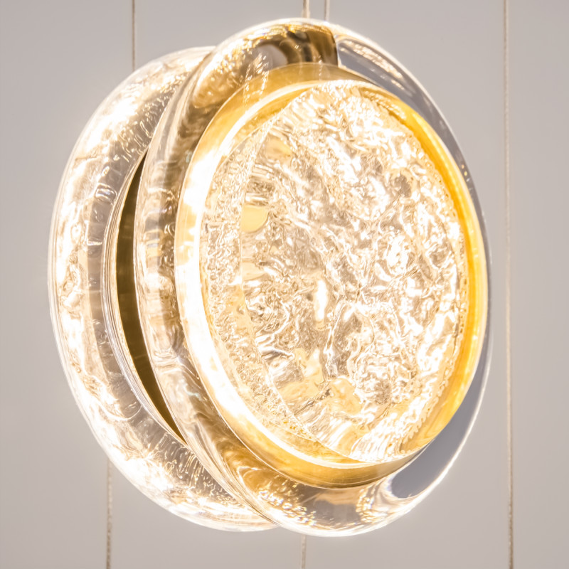 Каскадная люстра 45*45*367 см, LED, 3000К, Maytoni Pharao MOD361PL-L41BS3K латунный