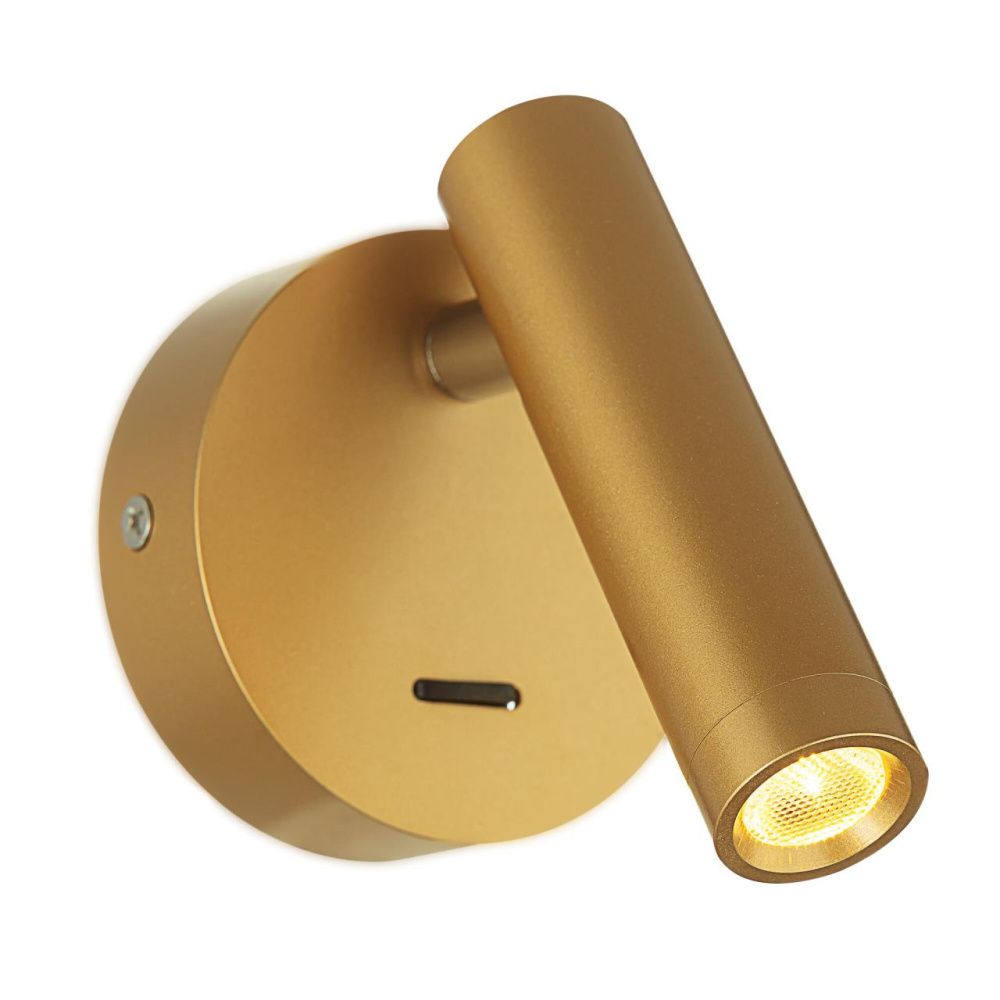 Светильник 11 см, 3W, 3000K, Citilux DEKART CL704102, золото