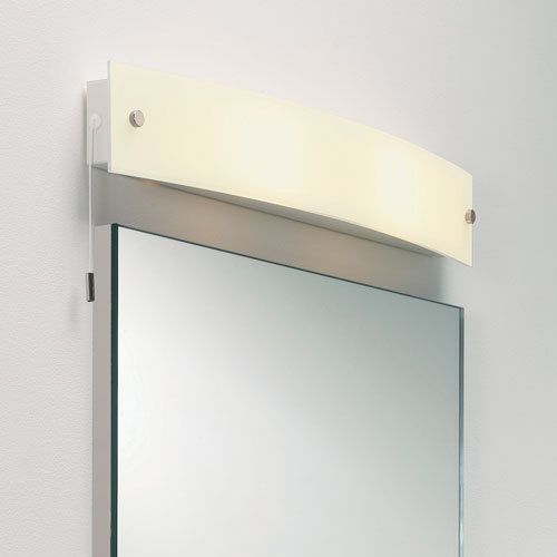 Бра для ванной комнаты Astro 0243 Curve, хром/белое матовое стекло