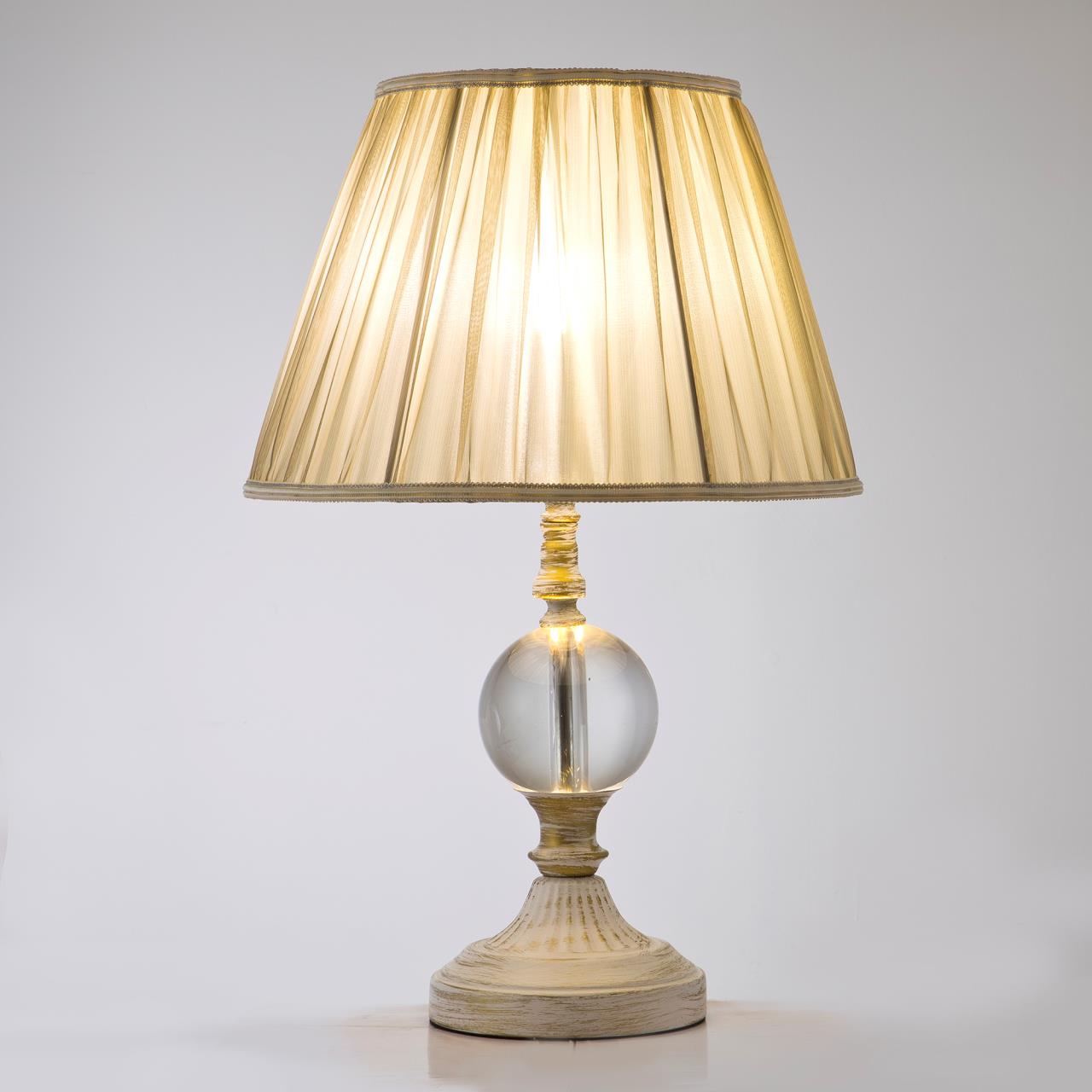 Настольный светильник *33*51 см, Е27 60W, 3300 / 5000К, Платина LED4U L9923 WG
