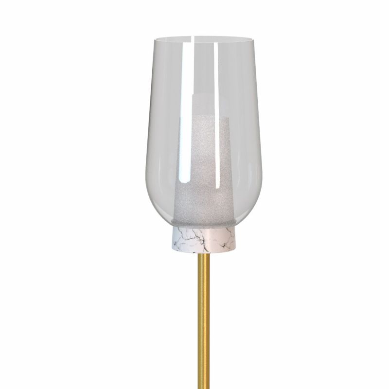 Торшер 26*165 см, 1*E27 золотой/мрамор Mantra Nora 8402