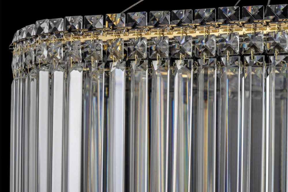 Люстра подвесная **30 см, Led лента*LED*120W, 3000/6000K, Arti Lampadari Ovindoli Gold Ovindoli L 1.5.100X35.101 G, Золото