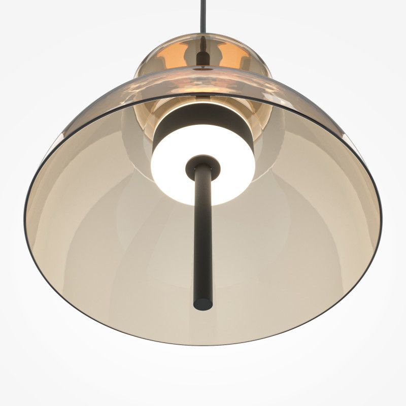 Подвесной светильник 25*25*348 см, LED*12W, 3000K, Maytoni Bangkok MOD185PL-L12CG3K2, черный