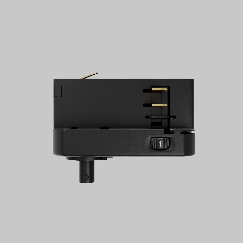 Коннектор для подвесного светильника Trinity TRA005-3-A-B, черный 7,1*3,2-4,2 см, Maytoni Accessories for tracks Trinity TRA005-3-A-B, Черный