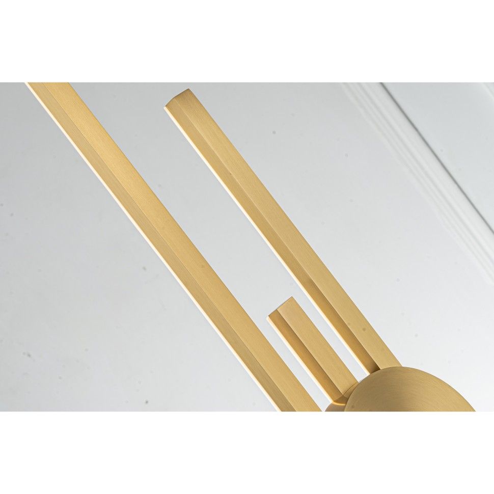 Бра 6-94 см, 1*LED*22W, 3000K, Belfast Medway 2257-94-3 BR, Латунь