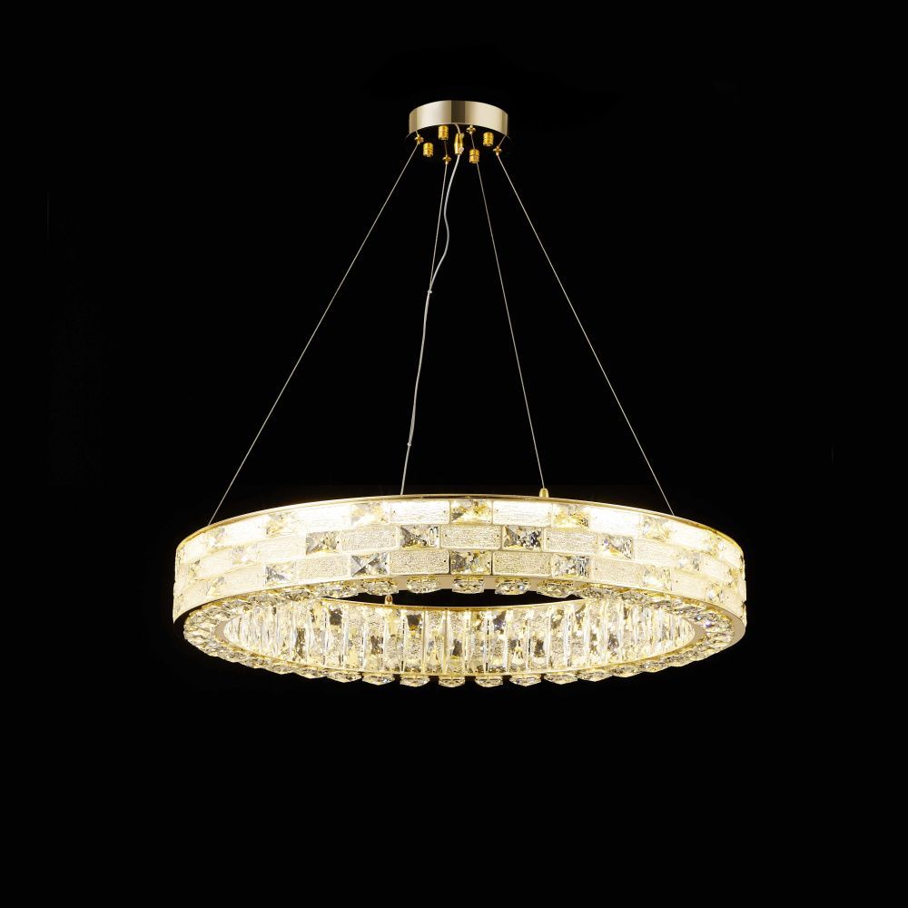 Люстра Ø800 x H120 мм, LED LED-166W NewRgy H GOLD (Золото) E75-ф800*H120 H GOLD