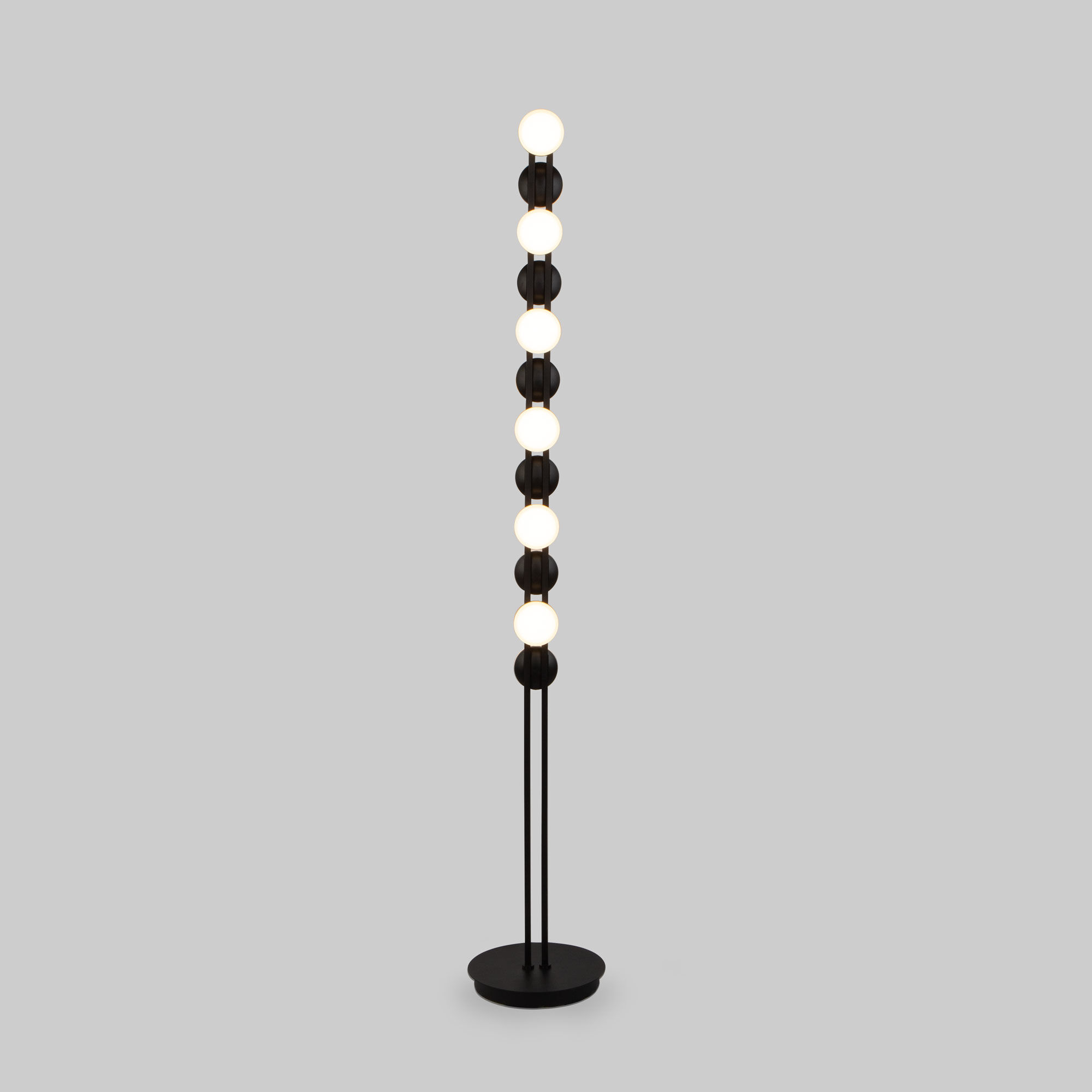 Напольный светодиодный светильник 22*22*137 см, *LED, 34W, 3000 Eurosvet Tapioca 90332/12, черный