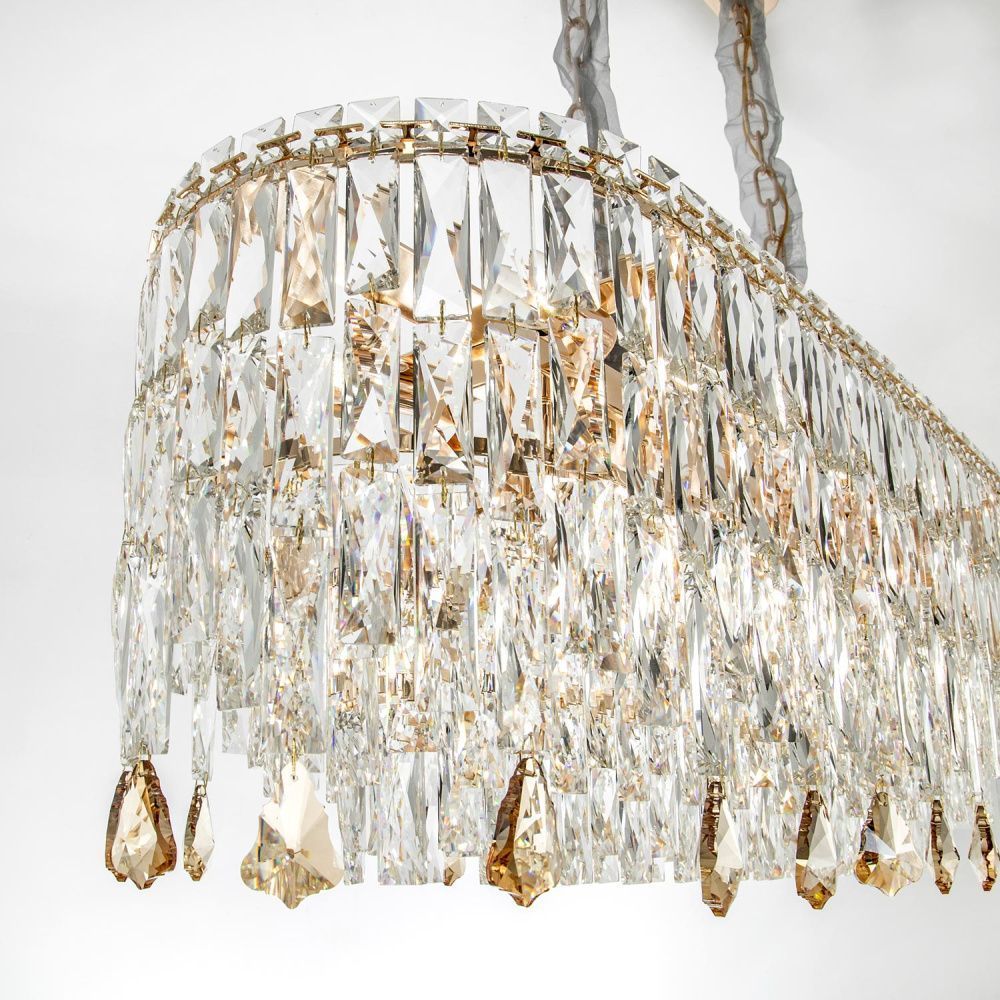 Подвесная люстра 31*90*42/88 см, 13*Е14 MODELUX ML.7073.13 GD золото