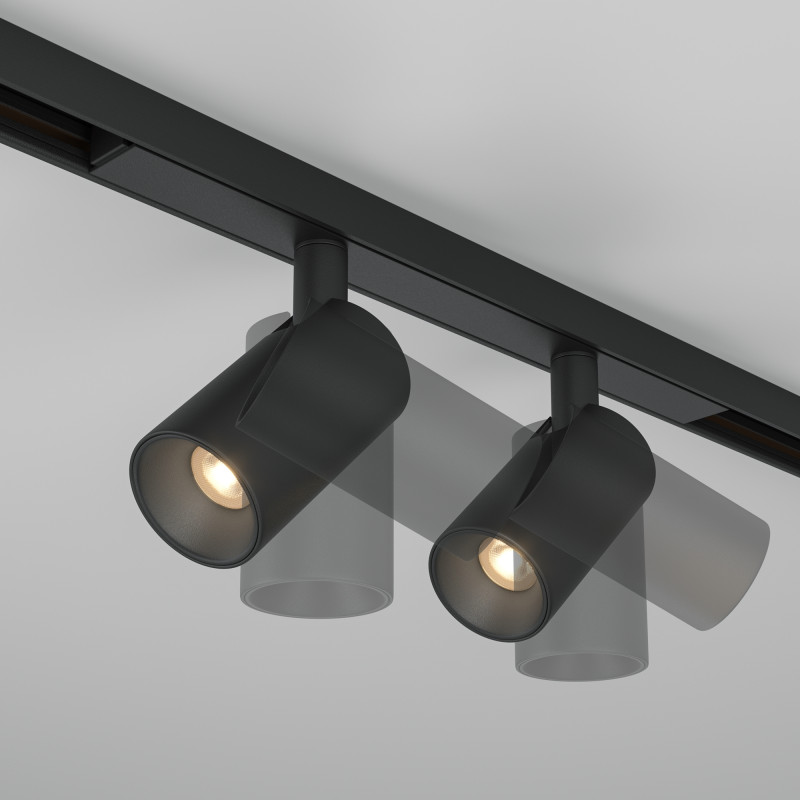 Светильник на шине 3,2*3,2*5,8 см, LED, 3000-6000К, Maytoni Technical Focus Duo TR176-1-2X5WTW-M-B черный