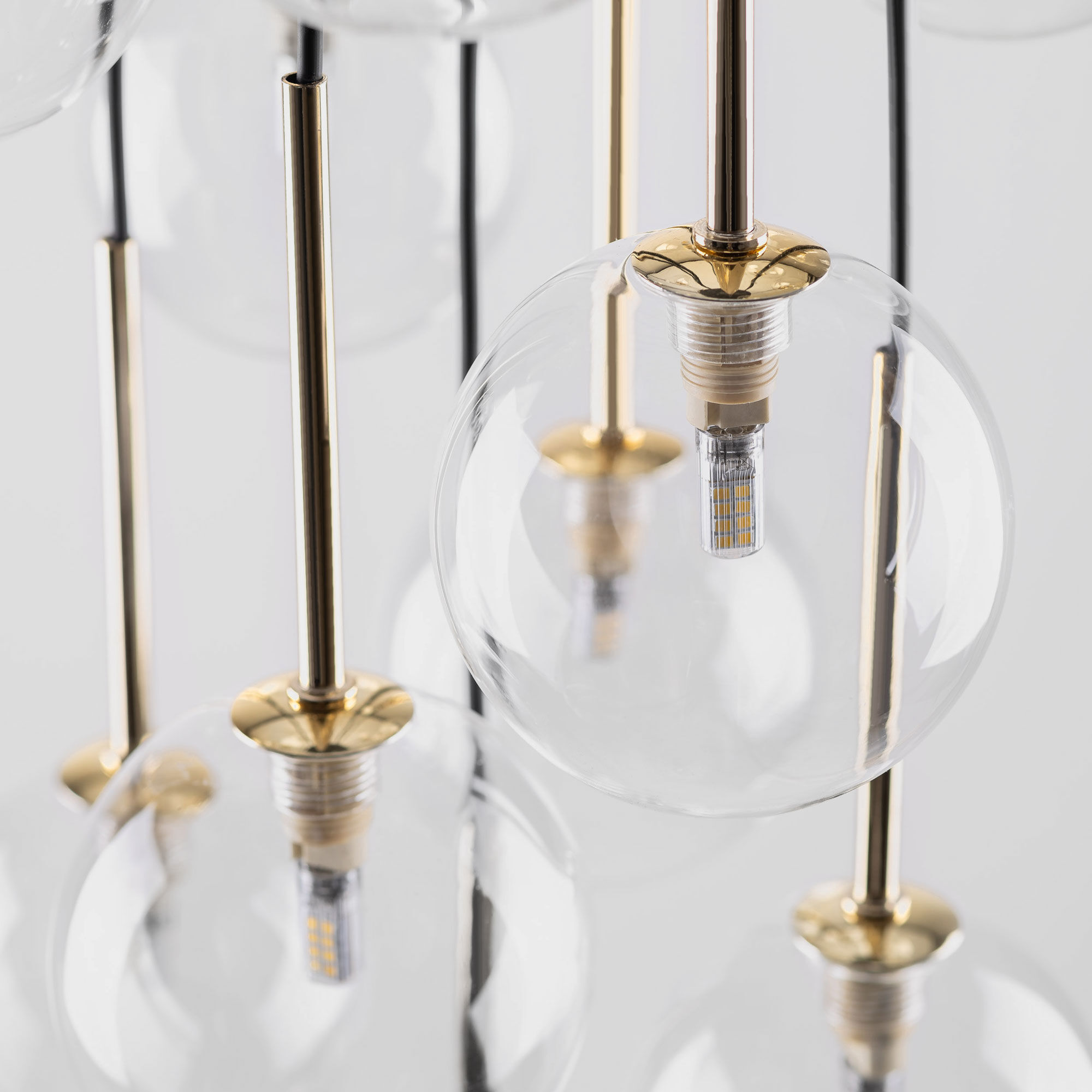 Подвесной светильник 62*62*240 см, 26*G9, W,  TK Lighting Aurora 10258, черный;золото