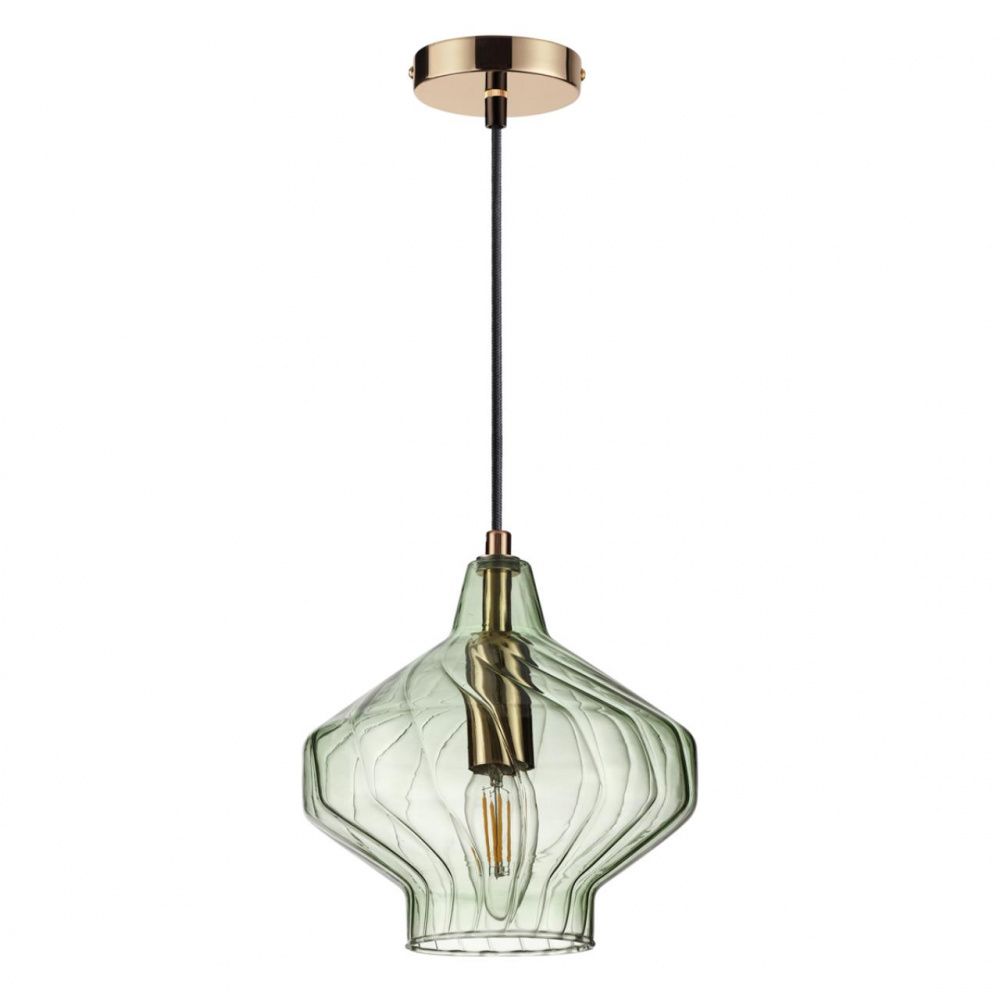 Подвесной светильник Lumion Dove 4585/1, золото/зеленый
