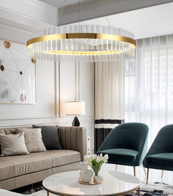 Светильник MD.6012 BRASS/ЛАТУНЬ D1000/H1200/1/LED/100W/4500K ASK DZN22-05