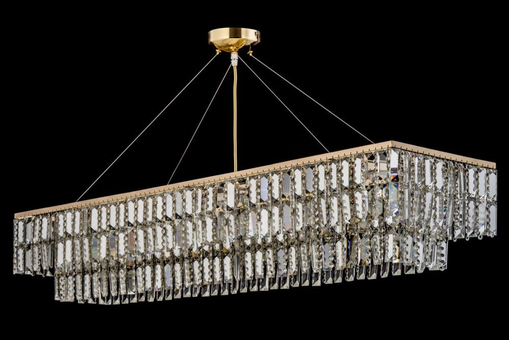 Люстра подвесная **22 см, 10*G9*40W, Arti Lampadari Milano Milano E 1.5.120x30.107 G, золотой