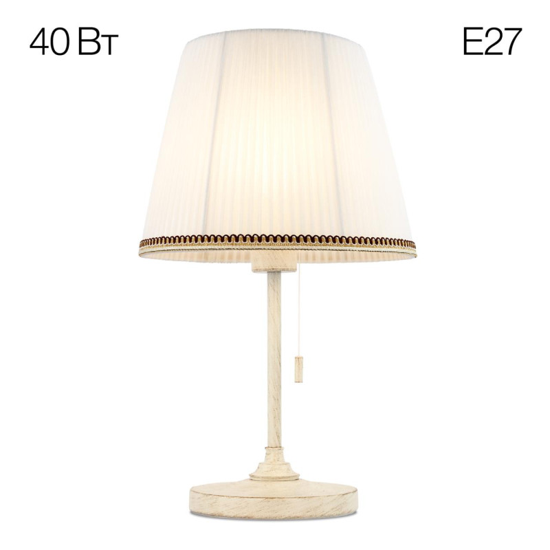 Настольная лампа 28,5*45 см E27*40 W, Citilux Линц Патина+Белый CL402720