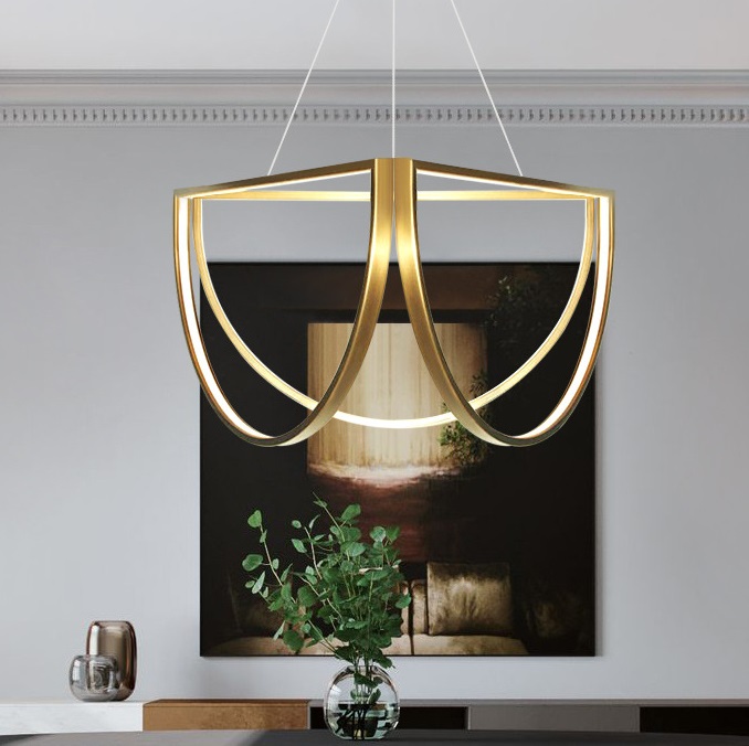 Светильник ElegantLight DZN-6056 БРОНЗА D600*600*600/H1200/3/LED/..W/2800-4500-6500K SOLANA