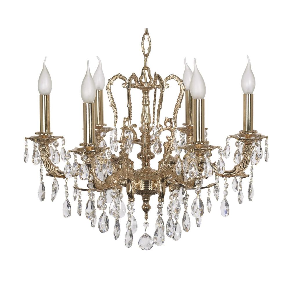 Люстра *53*50 см, 6*E14*40W, Dio D`arte Aosta Gold Aosta E 1.1.6.600 G, Золото