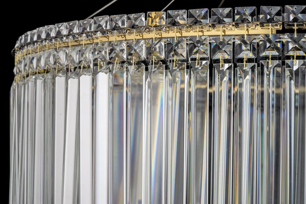 Люстра подвесная *80*30 см, Led лента*LED*88W, 3000/6000K, Arti Lampadari Ovindoli Gold Ovindoli L 1.5.80.101 G, Золото