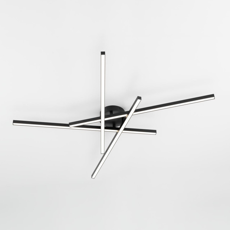 Люстра 117 см, 80W, 3000-5500K, 20 м2 Citilux CL203141 Стиг Черный