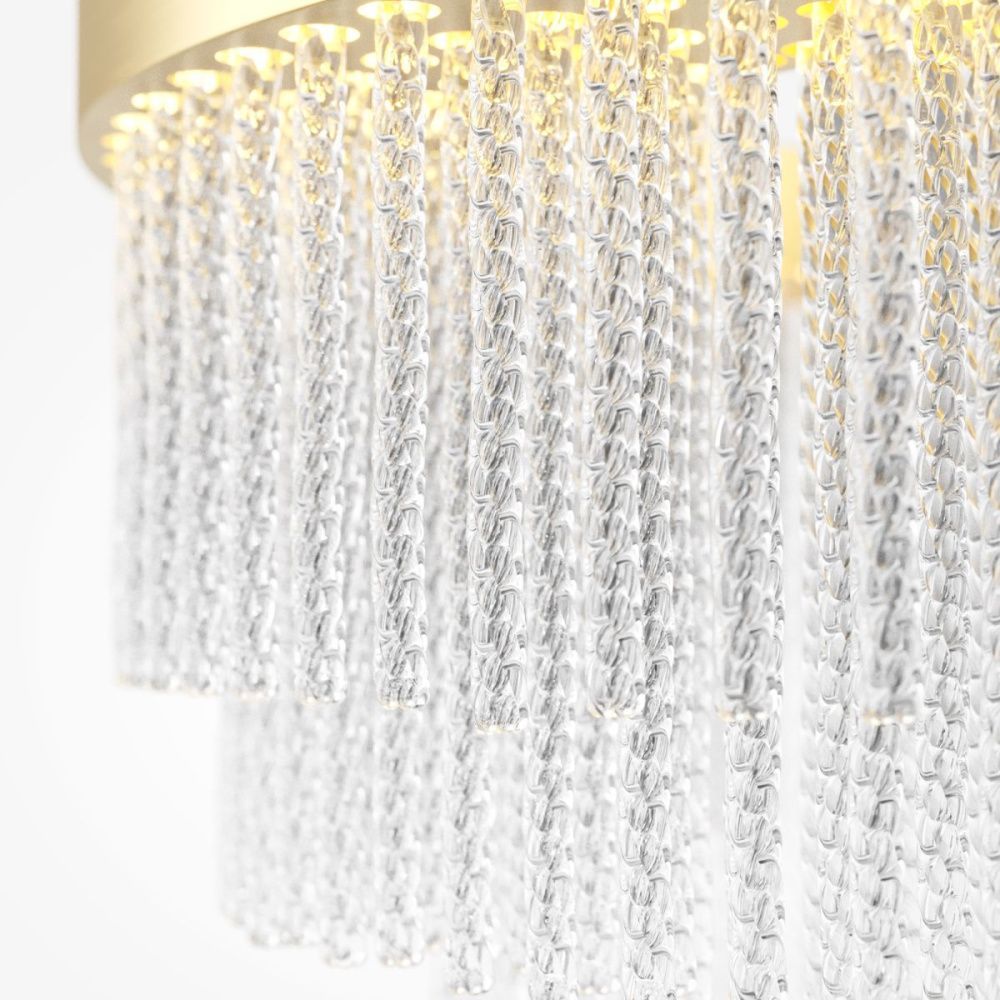 Подвесной светильник 60 см, 40W, 2700-3500K, Maytoni Trove MOD486PL-L38BSK, латунь