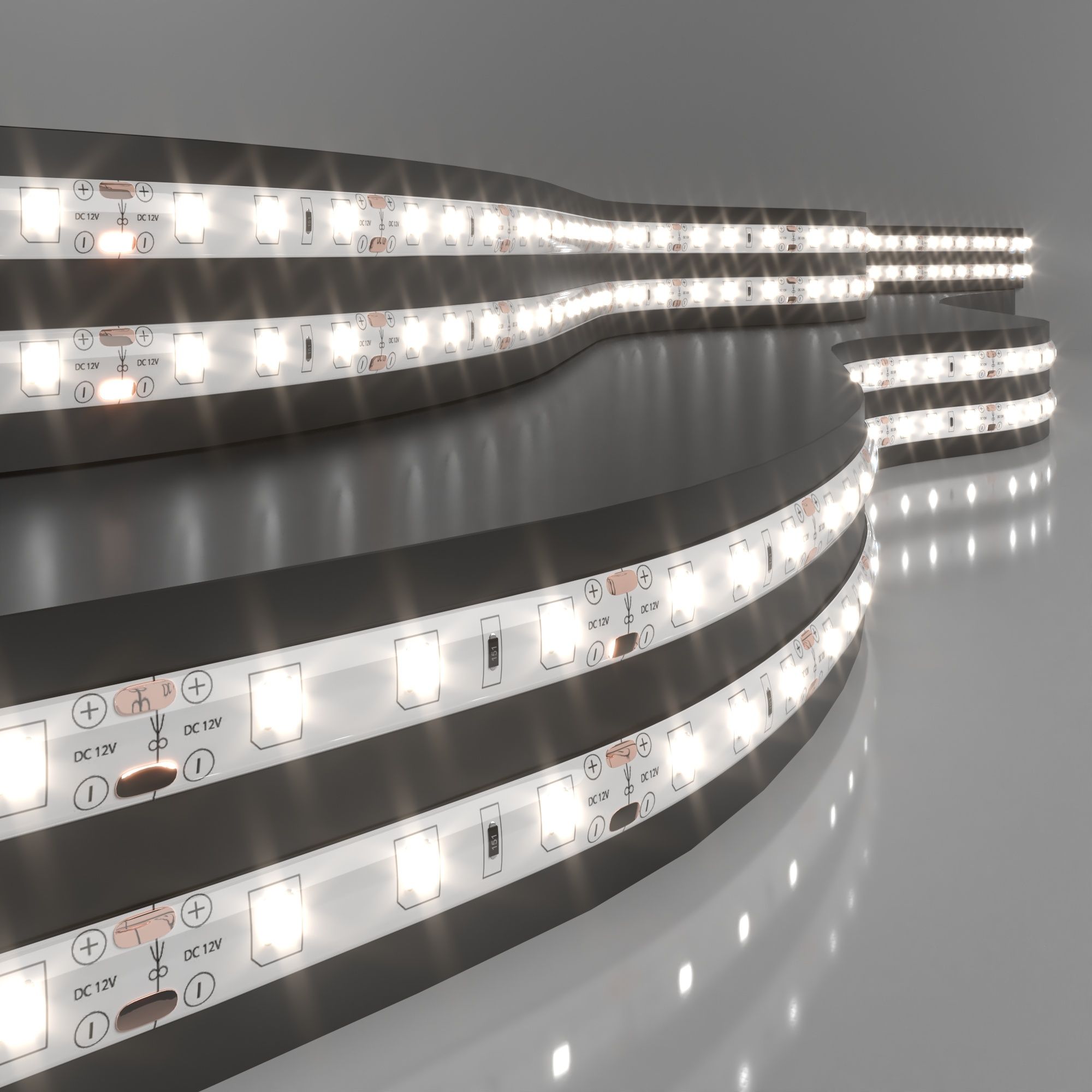 Светодиодная лента Лента светодиодная 12V 4,8W 60Led 2835 IP65 дневной белый, 5м Elektrostandard