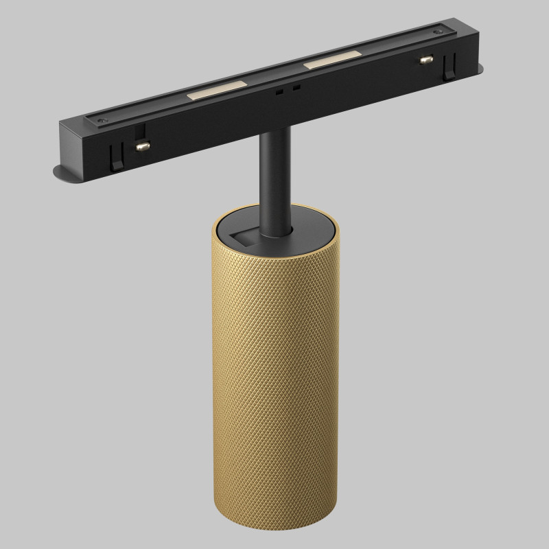 Светильник на шине 5,2*5,2*12,5 см, LED, 12W, 4000К, Maytoni Technical Artisan TR097-2-12W4K-M-BMG золото матовое