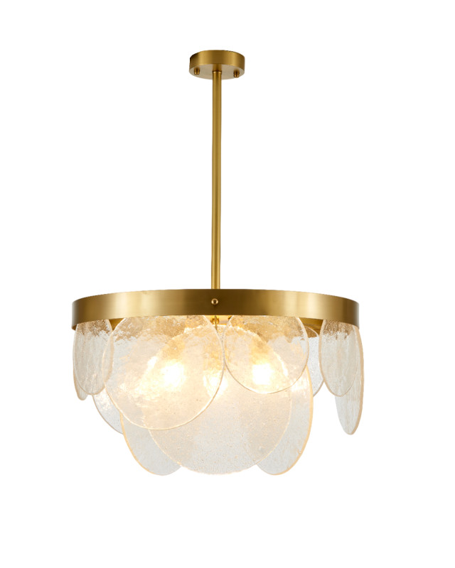 Люстра на штанге 45*55 см, 4*E14, 160W, Moderli ALBA  V11077-4P латунный