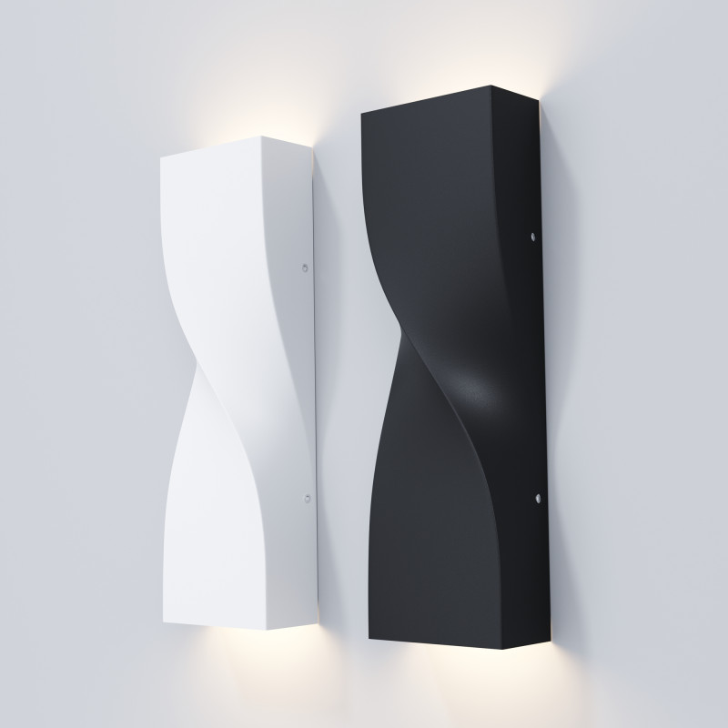 Уличный настенный светильник Maytoni Twist O040WL-L11W3K, 11W LED, 3000K, белый
