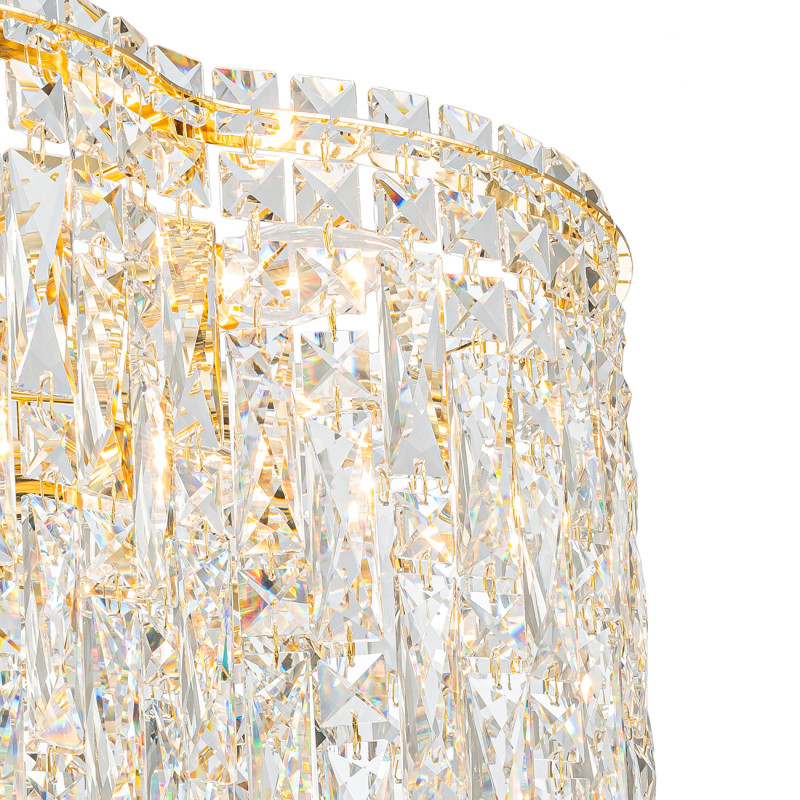 Люстра *60*120 см, 12*E14*40W, Indigo Crystal V000444, золотой, 12041/12P Gold