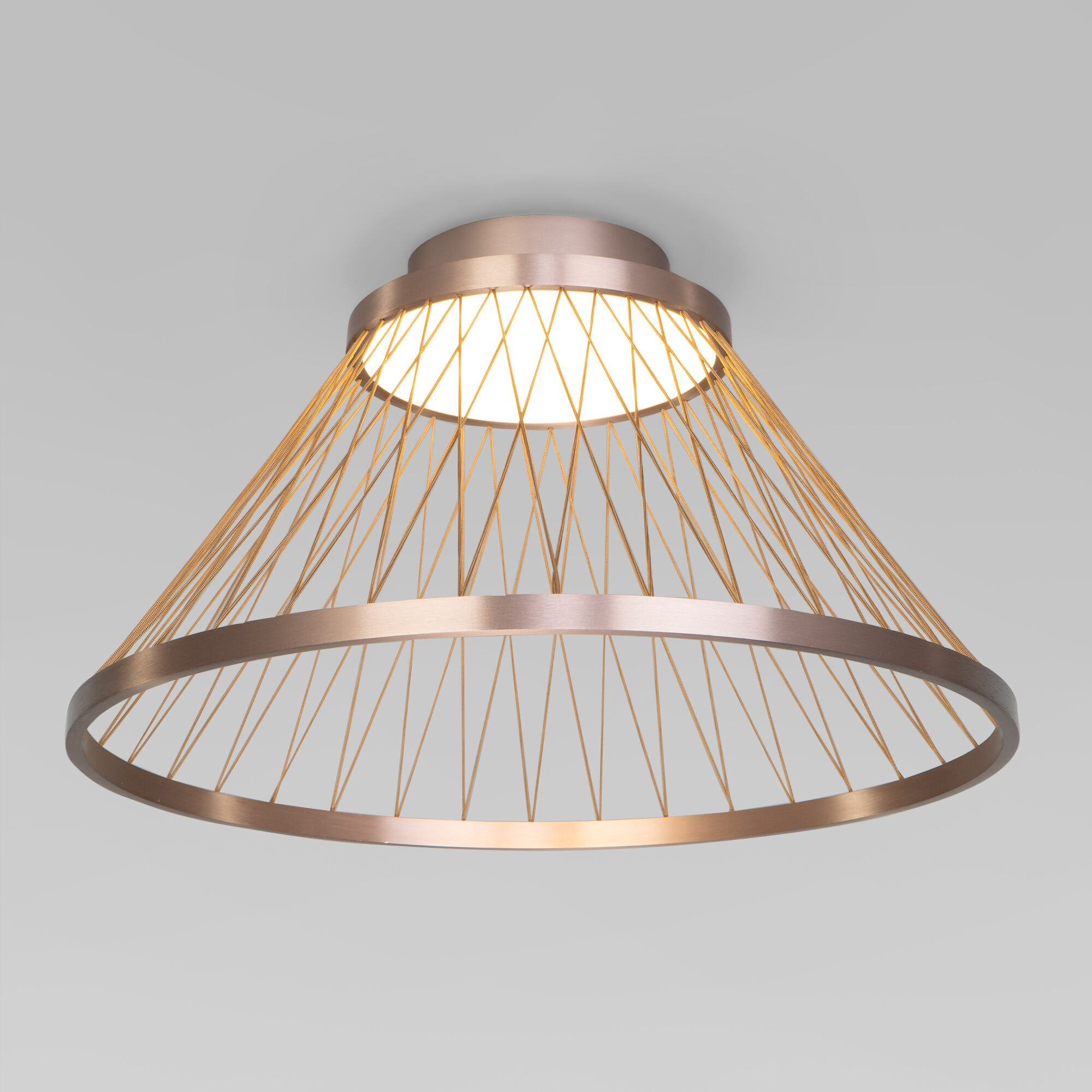Светильник 60*60*33 см, LED*40W, 3000K, Eurosvet Cesta 40019/1 LED, коричневый, a069291