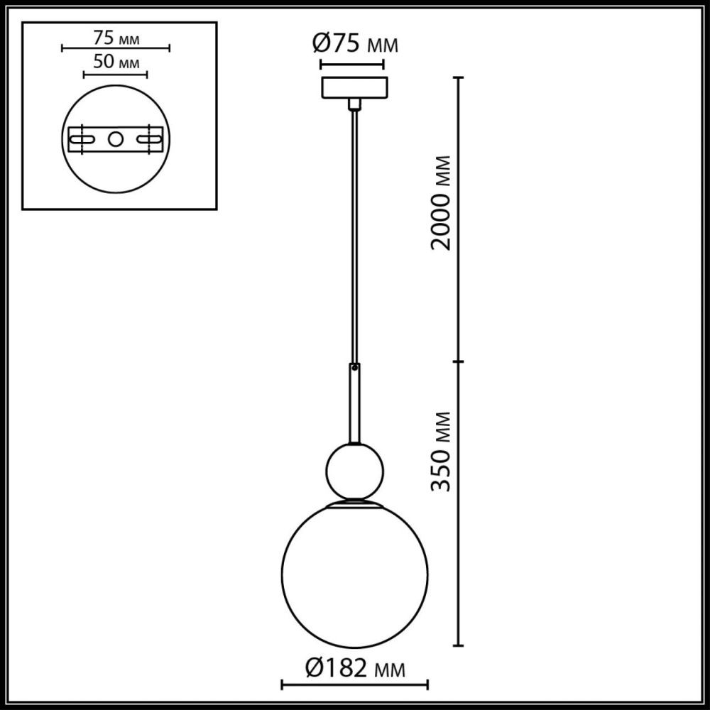 Подвесной светильник 18*15*35- см, 1*E14*40W, Odeon Light Lolla 6625/1A, бронзовый