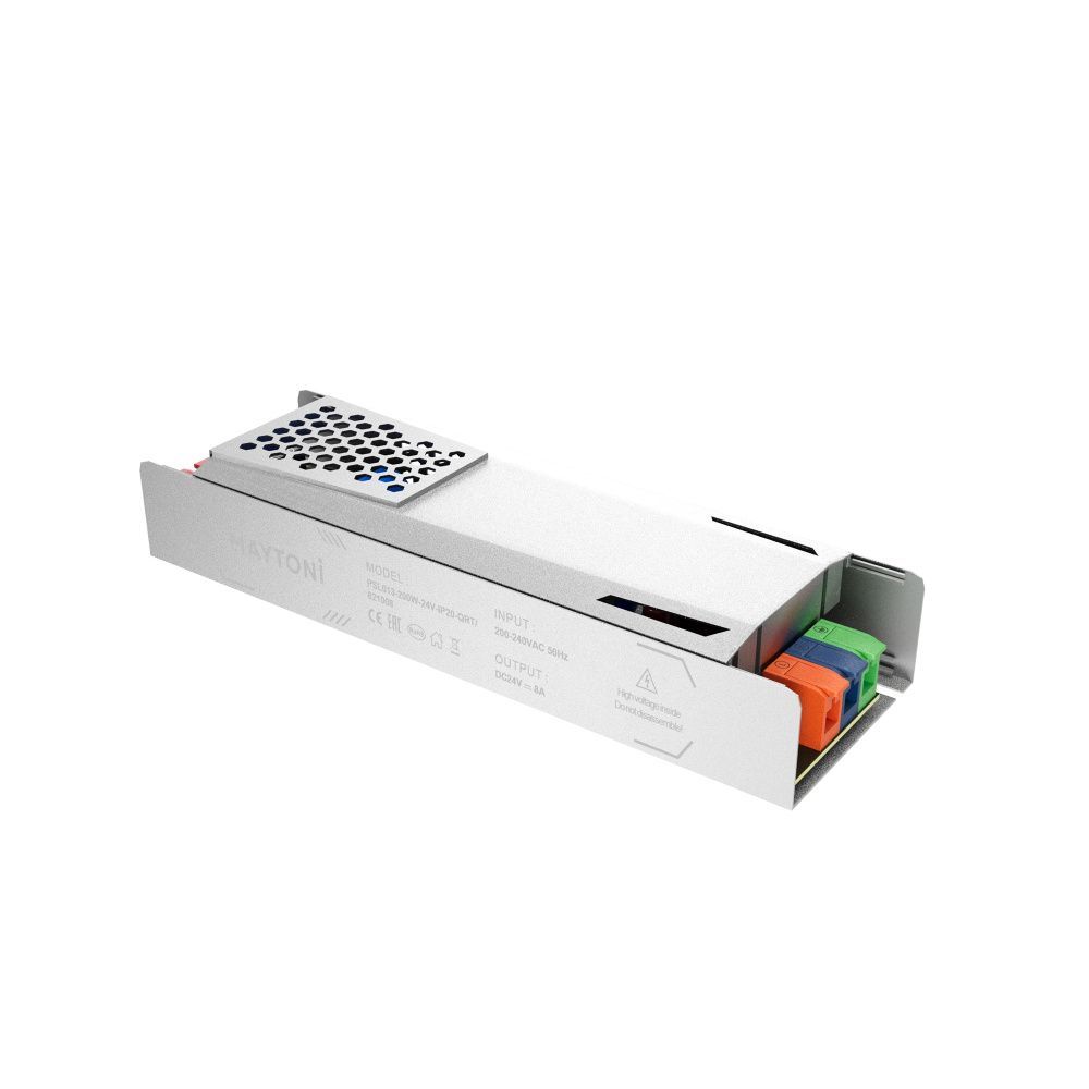 Блок питания 24V, 200W к светодиодной ленте Led Strip 821008 18,5*5,8*-2,8 см, Maytoni 821008, Серебро