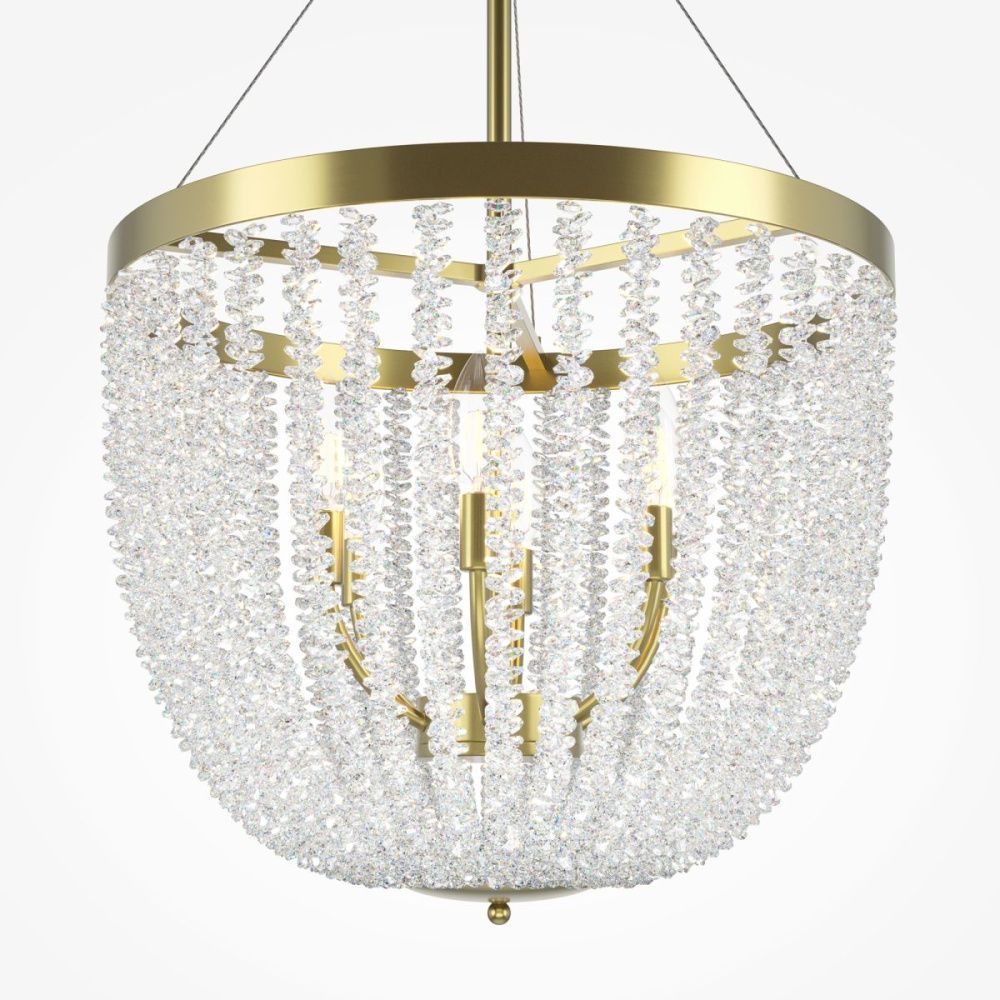 Подвесной светильник 51 см, Maytoni Intrigue MOD440PL-06BS, латунь