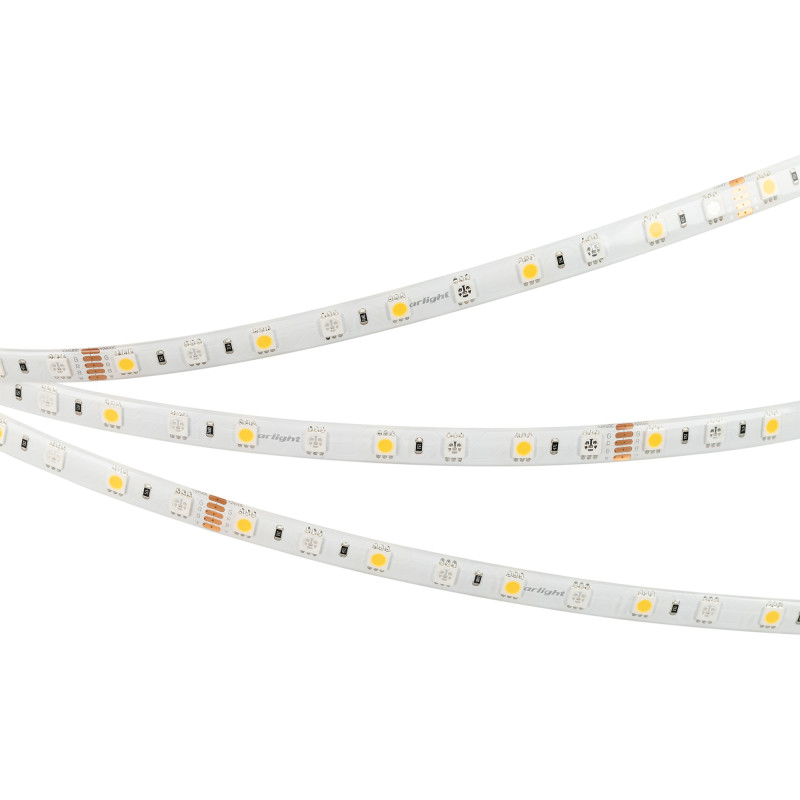 Лента RTW-SE-B60-10mm 24V RGBW-Day (14.4 W/m, IP65, 5060, 5m) (Arlight, Открытый) 034154. Цена указана за 5 метров. Продается кратно 5 метрам.