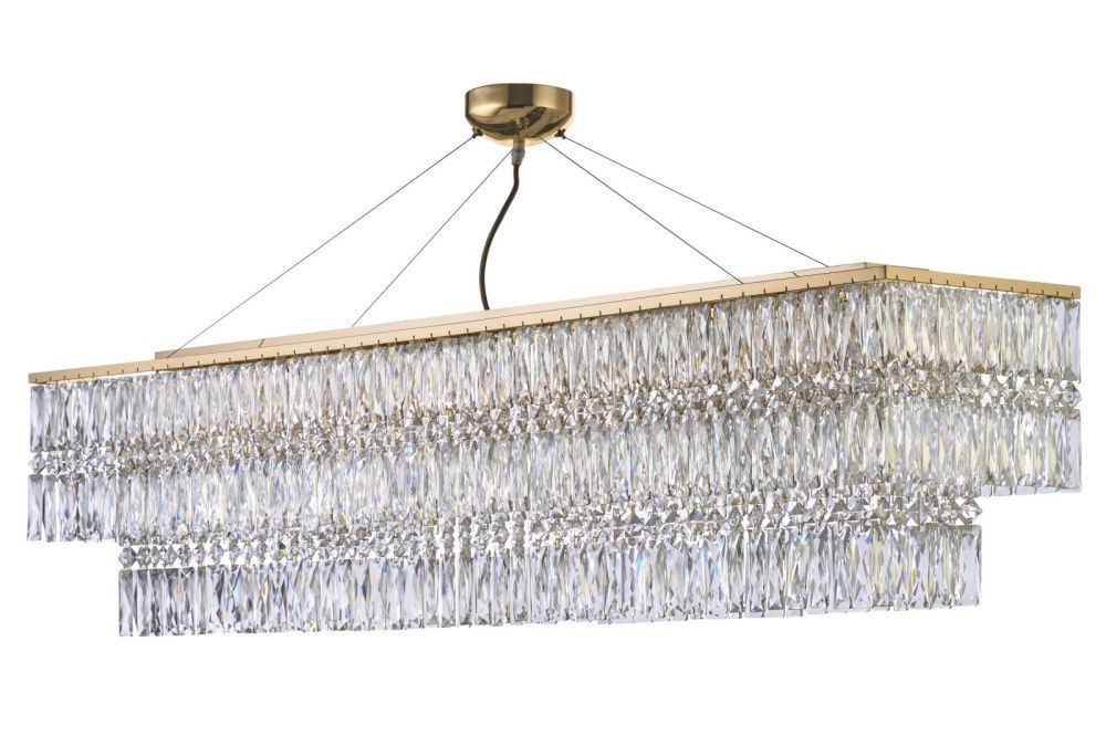 Люстра подвесная *30*26 см, 10*G9*40W, Arti Lampadari Acquaro Acquaro E 1.5.120x30.102 GP, золото
