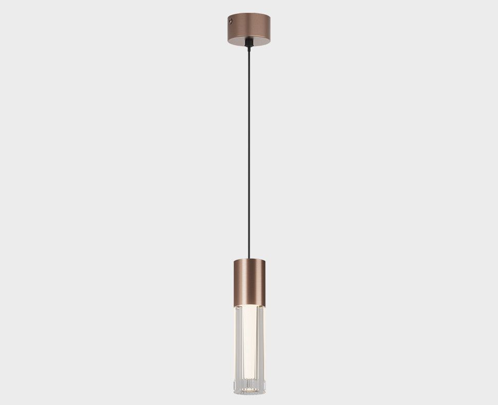 Подвесной светильник 6 см, 6W, 3000K, Italline IT014-0204 rose gold, розовое золото